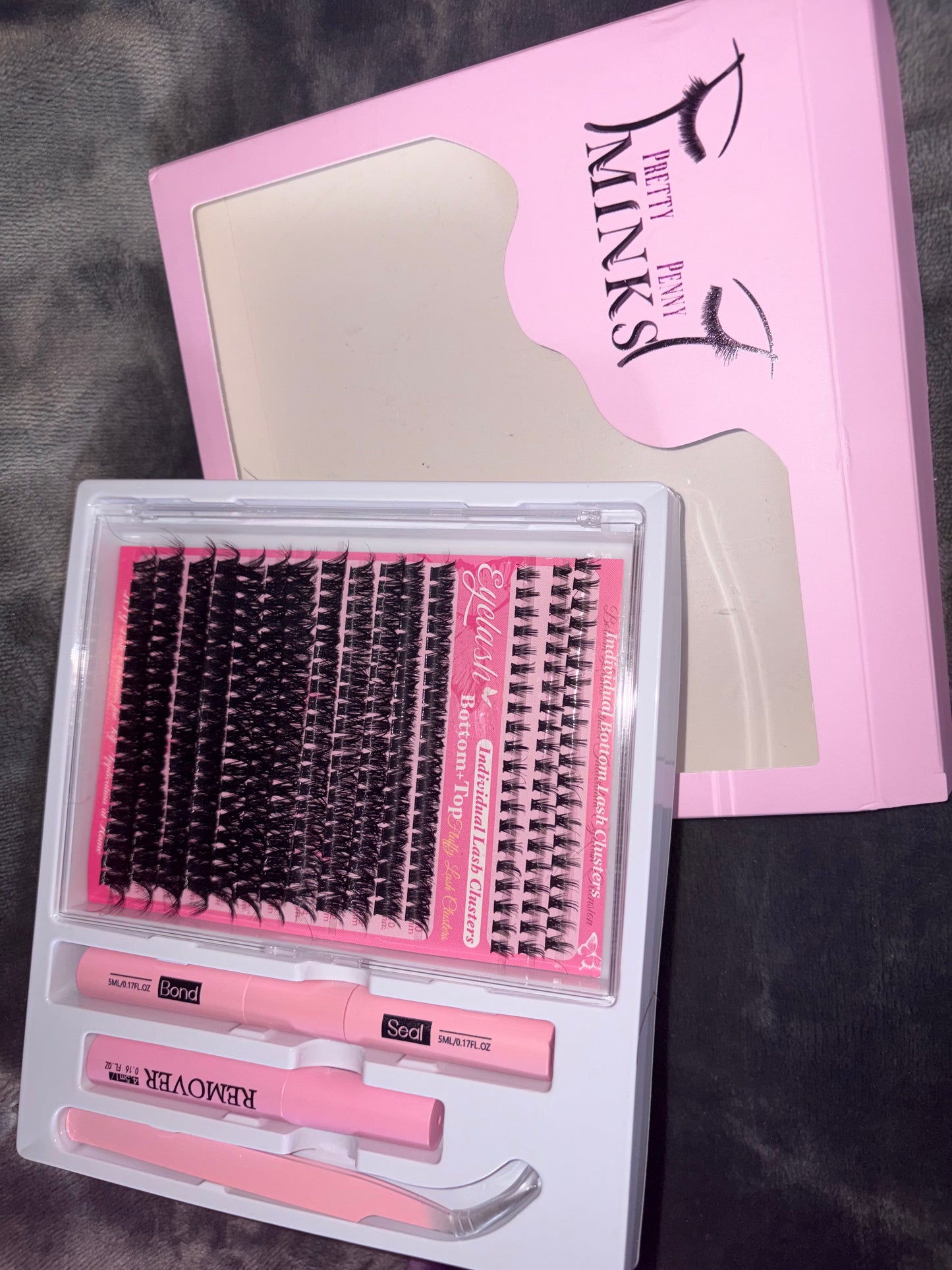 PPMINKS Lash clusters set