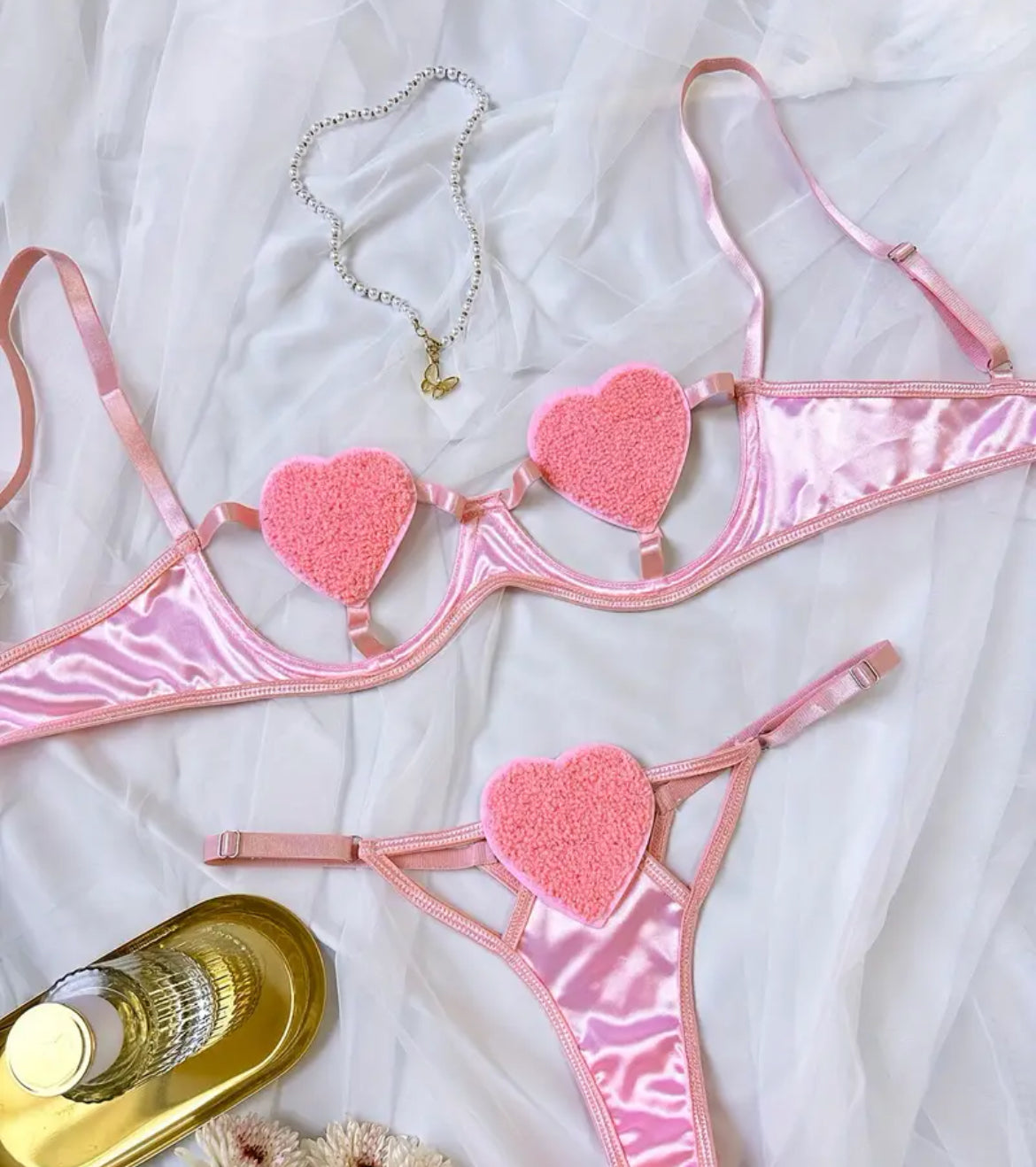 Sweetheart Satin Set