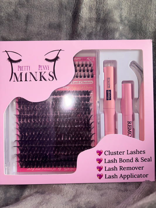 PPMINKS Lash clusters set