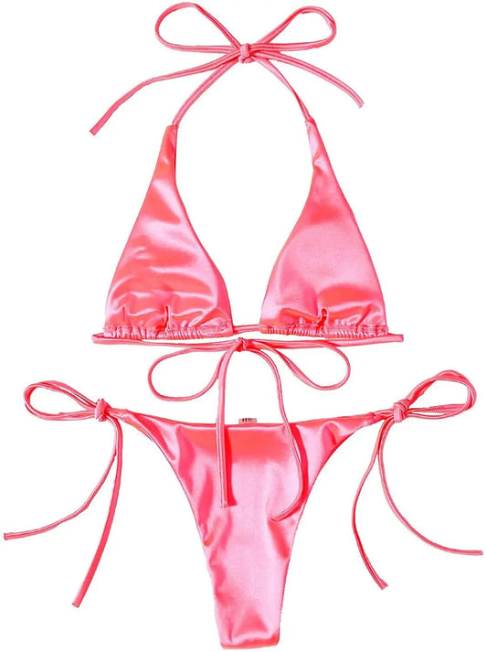 Watermelon Goddess satin set